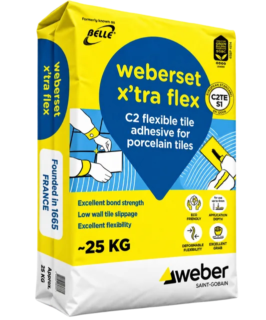 weberset x’tra flex