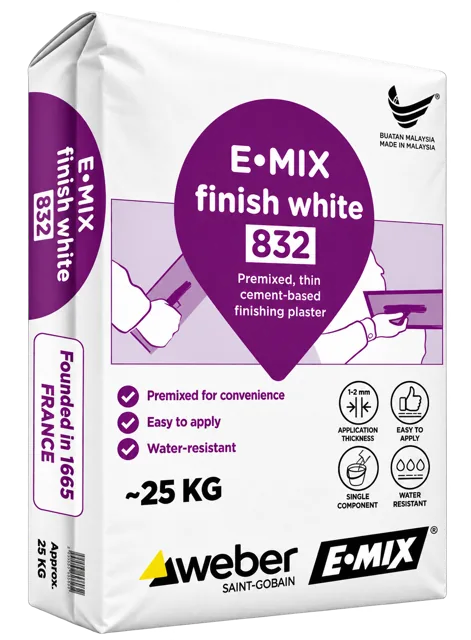 E.MIX FINISH WHITE 832