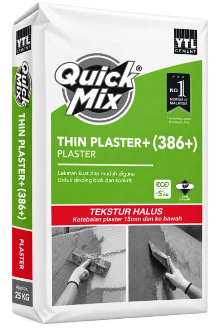 YTL Quickmix QuickMix Thin Plaster+ (386+)
